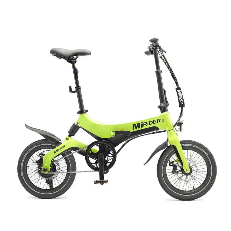 MiRider One Electric Folding Bike in Acid Green