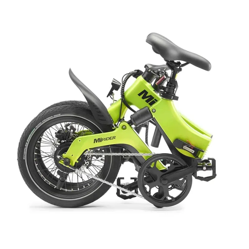 MiRider One Electric Folding Bike in Acid Green-1