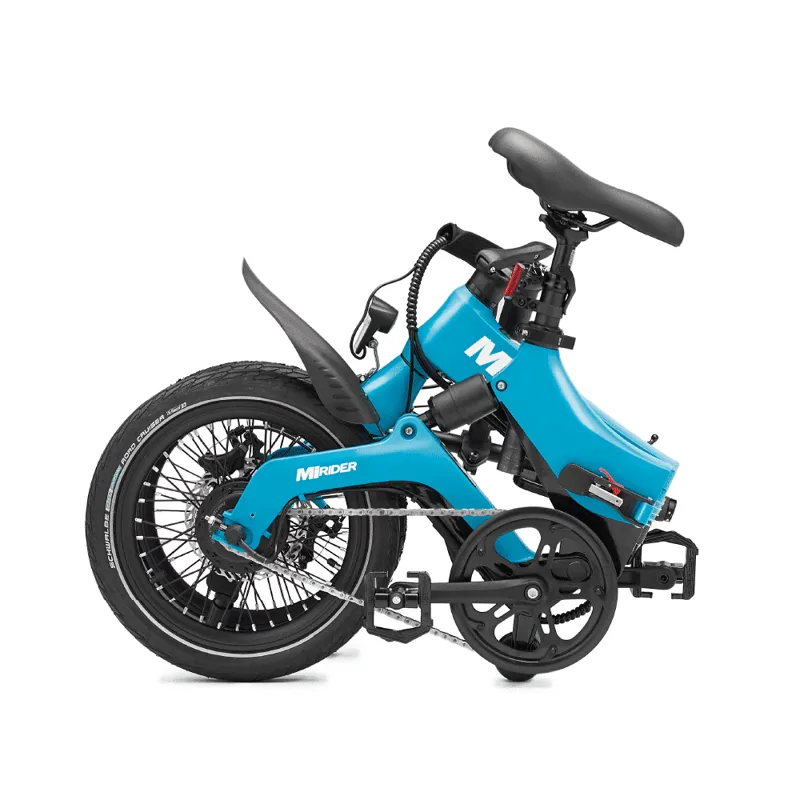 MiRider One Electric Folding Bike in Azure Blue-1