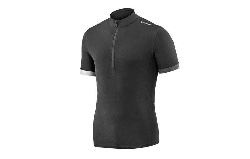 2018 Giant Col Merino Short Sleeved Jersey in Black