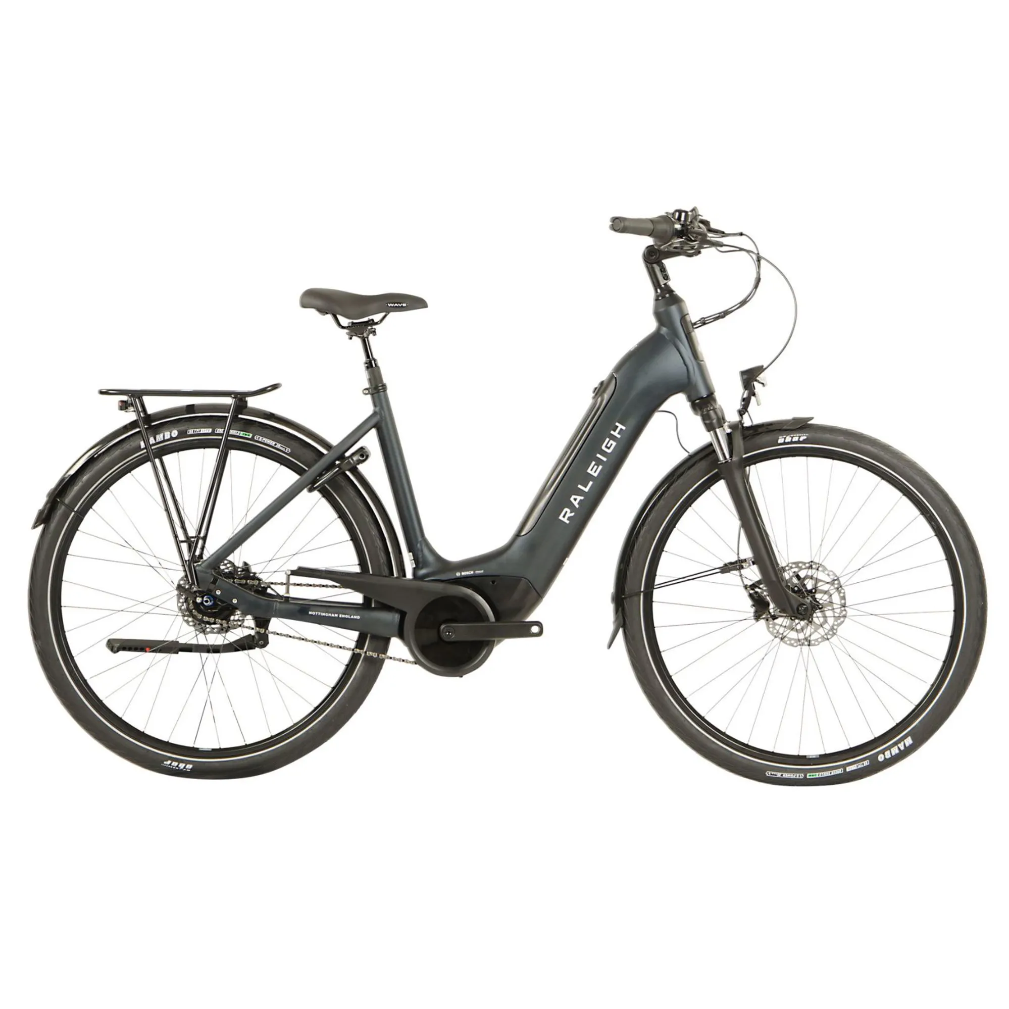 Raleigh Motus Grand Tour Hub Gear Low step Electric Bike in Black