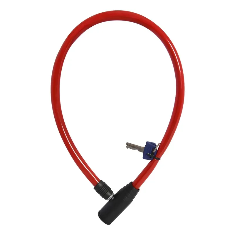 Oxford Hoop 4 4mm X 600mm Cable Lock in Red