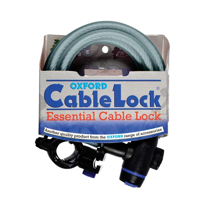Oxford 12mm X 1800mm Cable Lock in Green