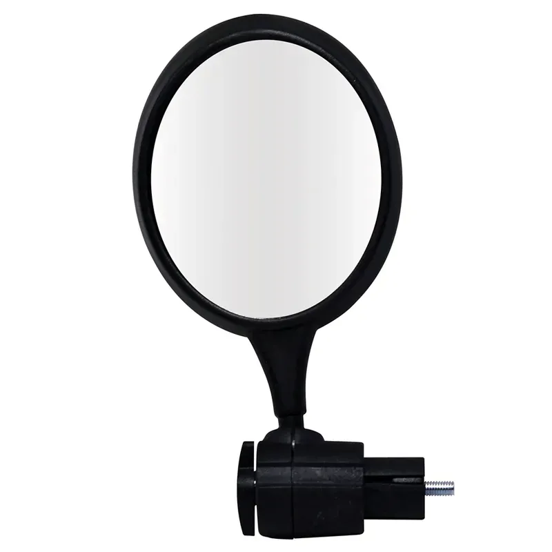 Oxford Bar-End 3 inch Round Mirror in Black