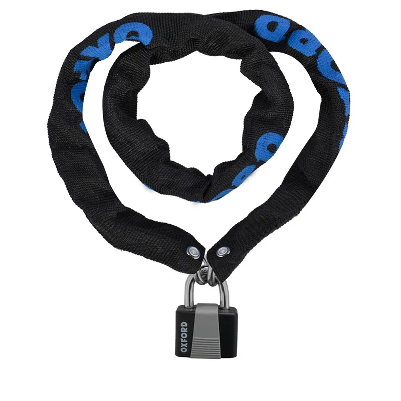 Oxford Chain 6 0.9m X 6mm Padlock in Black