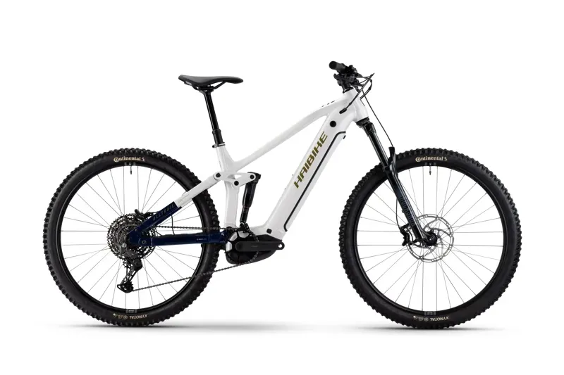 Haibike Alltrail 8 eMountain Bike in White/Blue/Gold