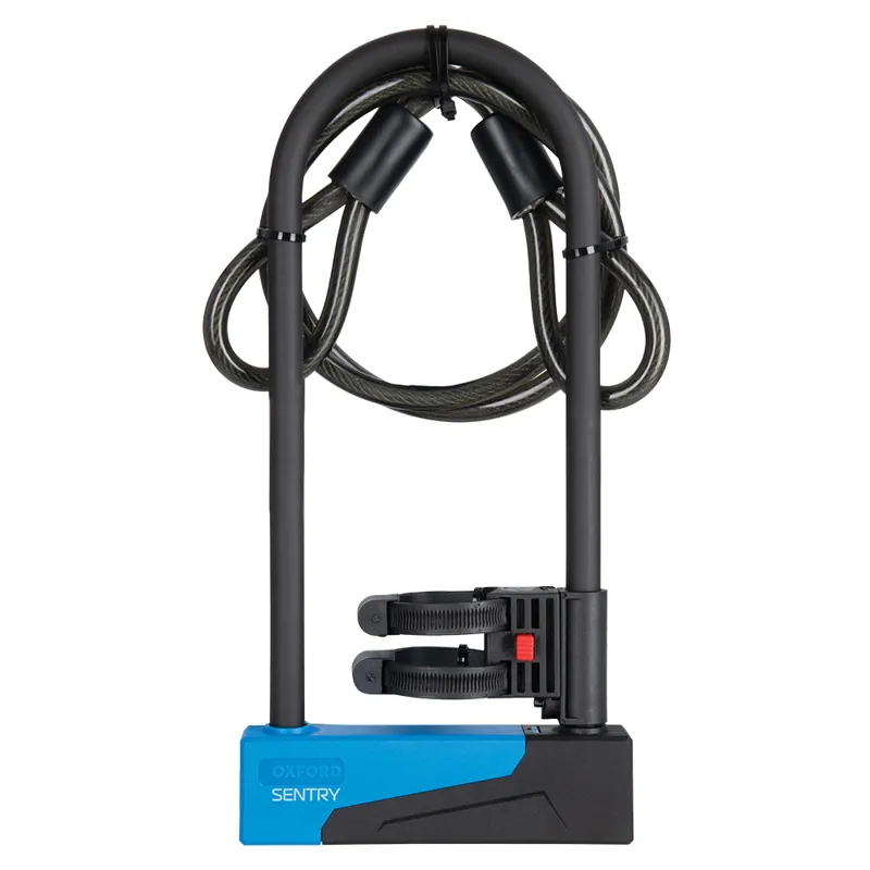Oxford Sentry Duo 275x110mm U-Lock w/Cable in Black