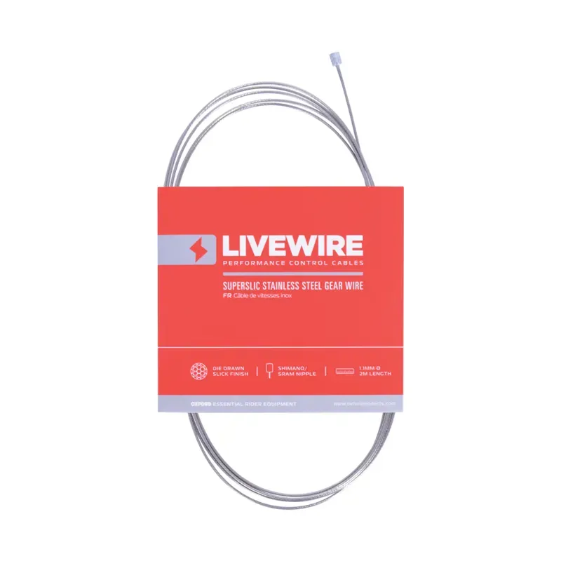 Oxford LiveWire SuperSlic 1.1mm x 2m Stainless Gear Wire in Silver