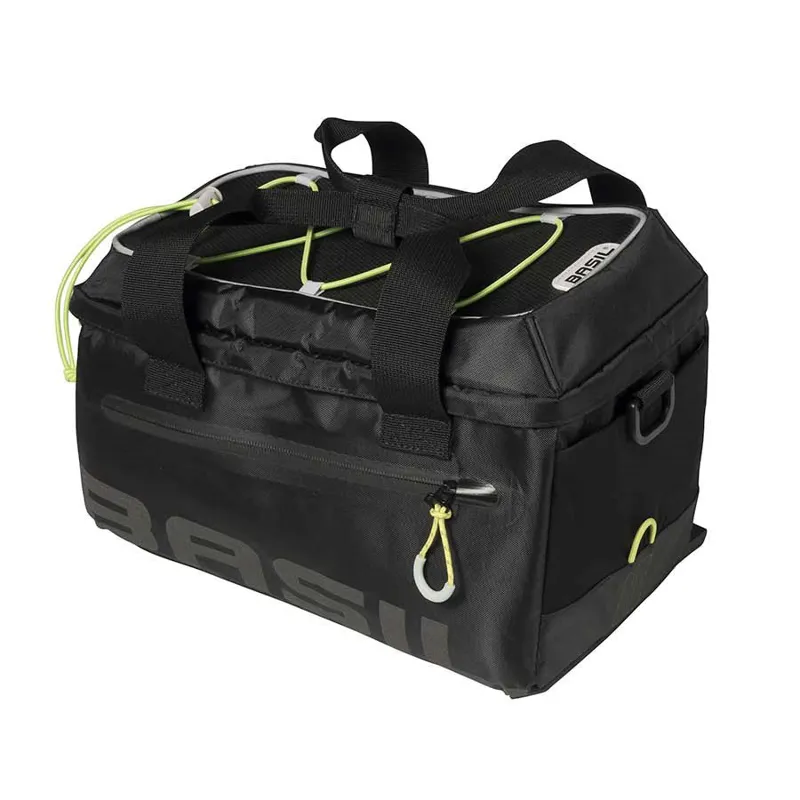 Basil Miles 7l Trunkbag in Black/Lime