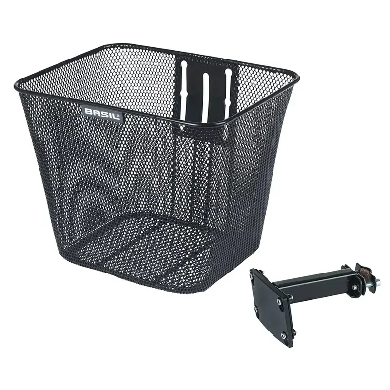 Basil Bilbao FM Front Basket in Black-1