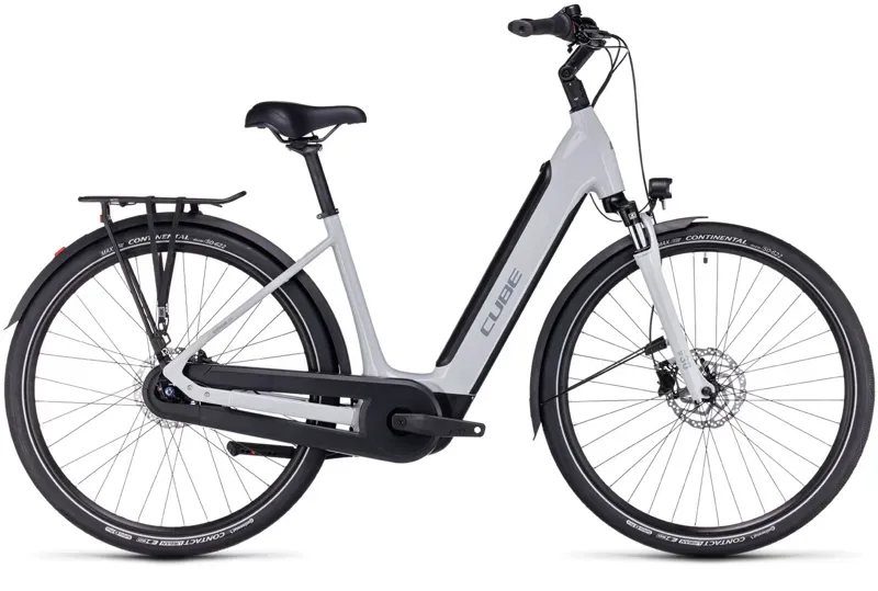 Cube Supreme Hybrid One 500 City Bike in Grey/Grey