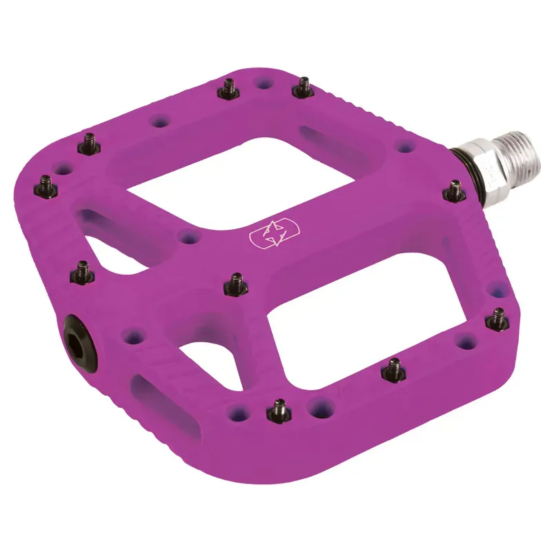 Oxford Loam 20 Nylon Flat Pedals in Purple