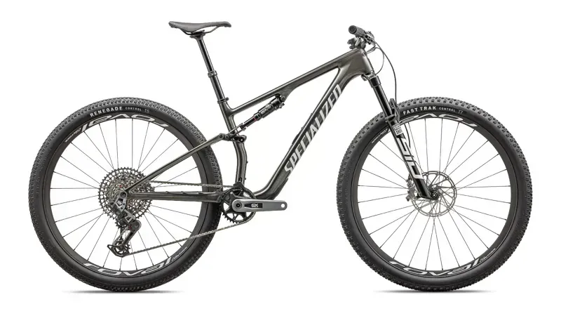 Specialized Epic 8 Expert Mountain Bike In Gloss Carbon/Black Pearl White
