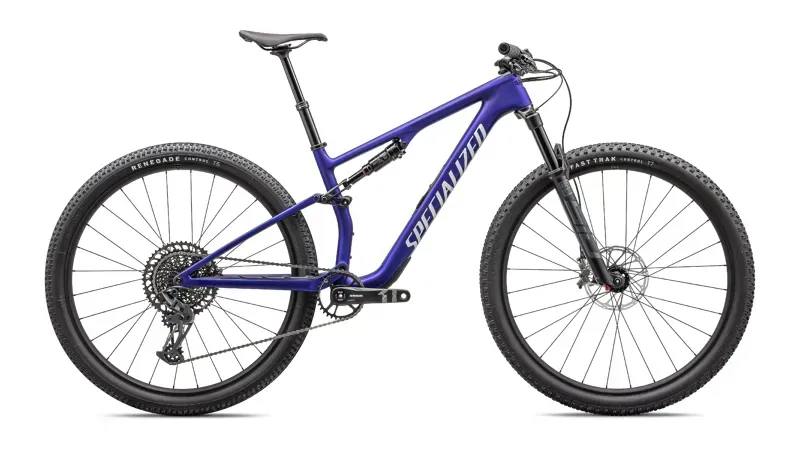 Specialized Epic 8 Comp Mountain Bike In Satin Metallic/Sapphire White