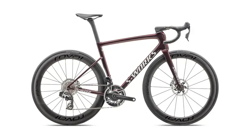 S-Works Tarmac SL8 Sram Red Axs In Gloss Solidity/Red To Black Pearl/Metallic White Silver