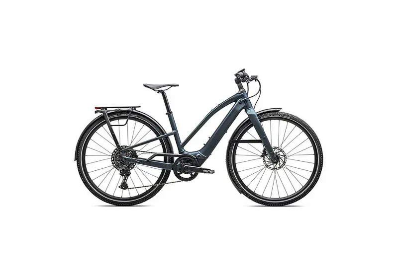 Specialized Turbo Vado 5.0 Step-Through eHybrid Bike in Satin Deep Lake Metallic