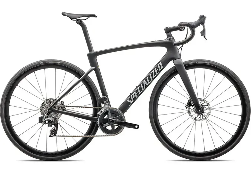 Specialized Roubaix SL8 Expert Road Bike In Satin Carbon/Liquid Silver