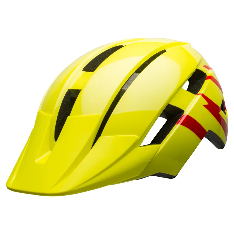 Bell Sidetrack Ii Youth Helmet 2020: Hi-Vis/Red 50- 57cm S