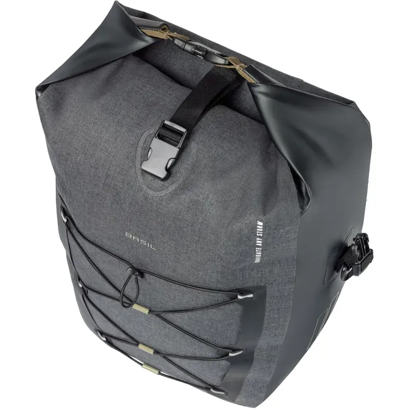 Basil Navigator Storm L Single Pannier Black 25-31 litres-3