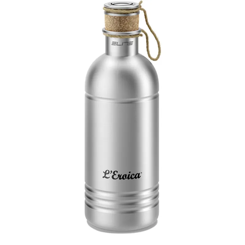 Elite Eroica Aluminium 600ml Water Bottle In Silver