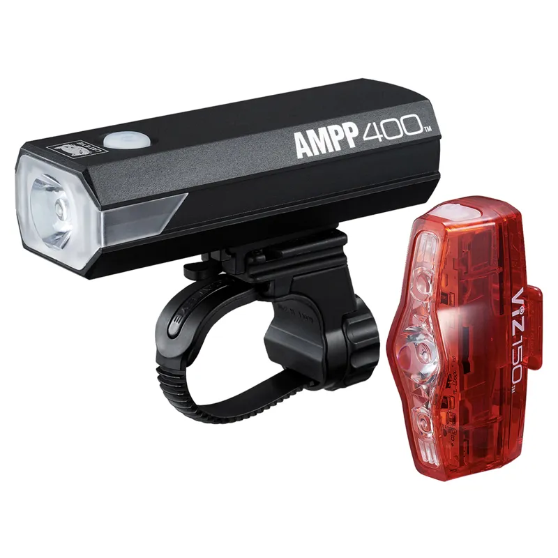 Cateye Ampp 400 / Viz 150 Bike Light Set