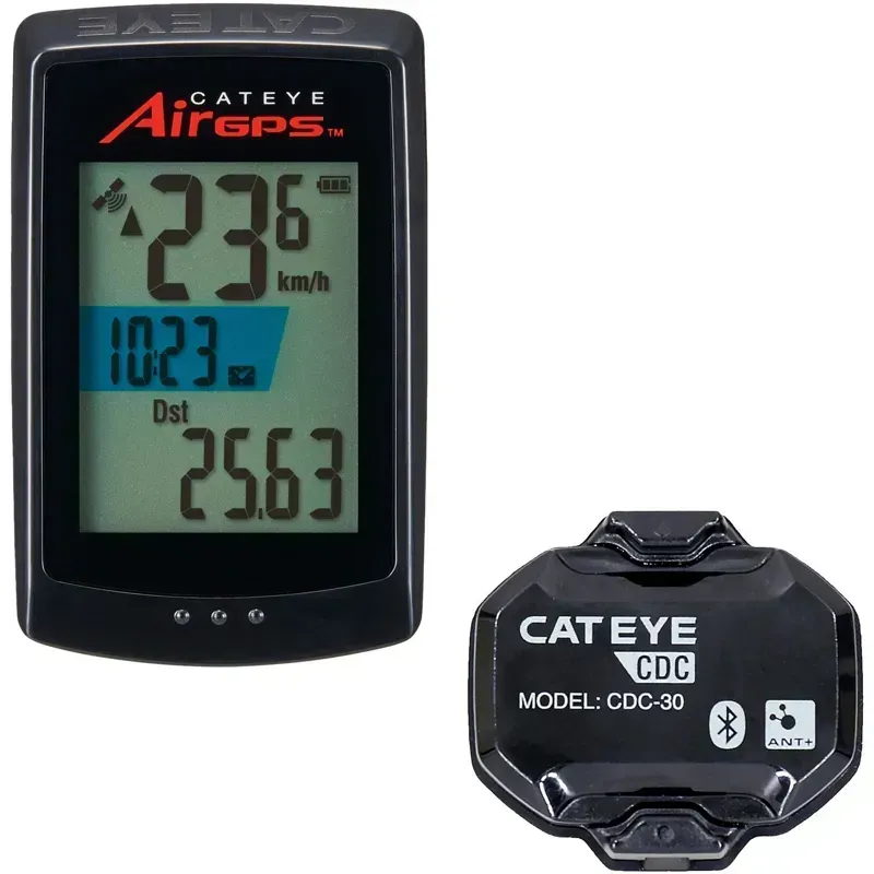 CatEye Air GPS 2 Cycle Computer w/ Cadence Sensor in Black