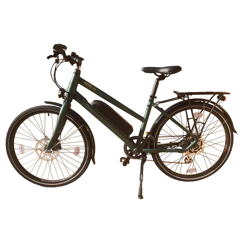 Batribike Nova-S 8.8Ah/320wh City eBike in Green Matt-1