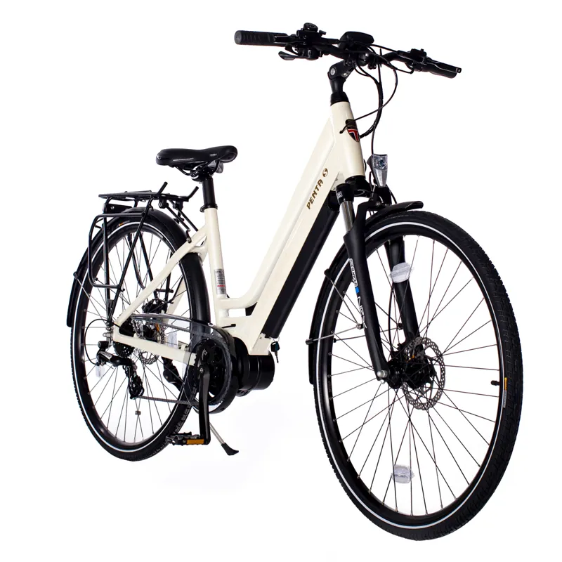 Batribike Penta-S 12.8Ah/460Wh Hybrid eBike in White Shadow-1