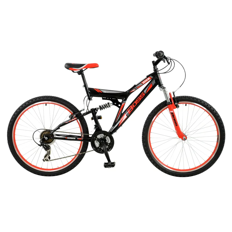 Boss Venom 18in Mountain Bike in Black/Red