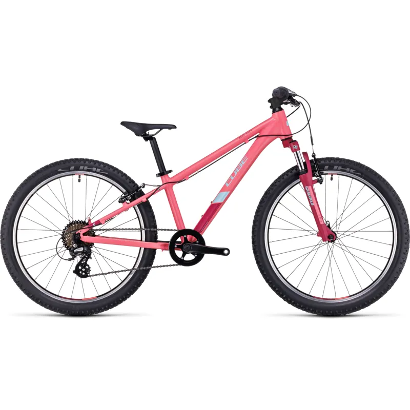 Cube Acid 240 Kids Bike in Coral/Mint