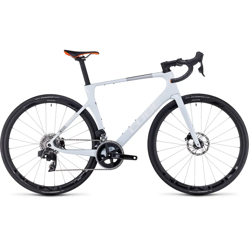 Cube Agree C:62 Pro Road Bike in White/Orange