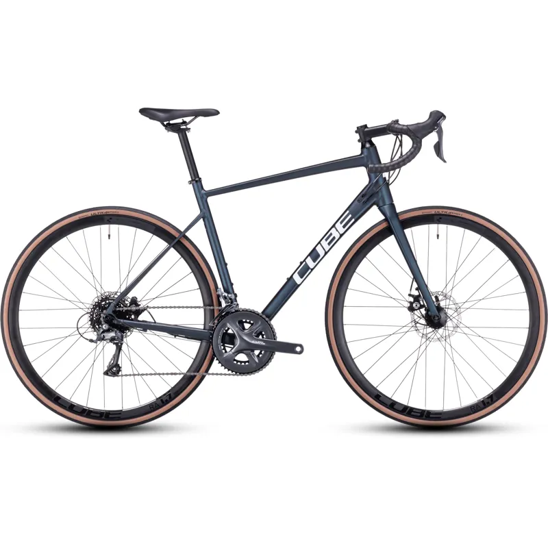 Cube Attain Road Race Bike in Deep Blue/White