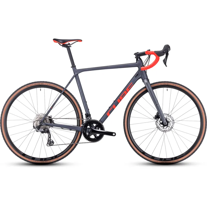 Cube Cross Race Pro Cyclocross Bike in Grey/Red