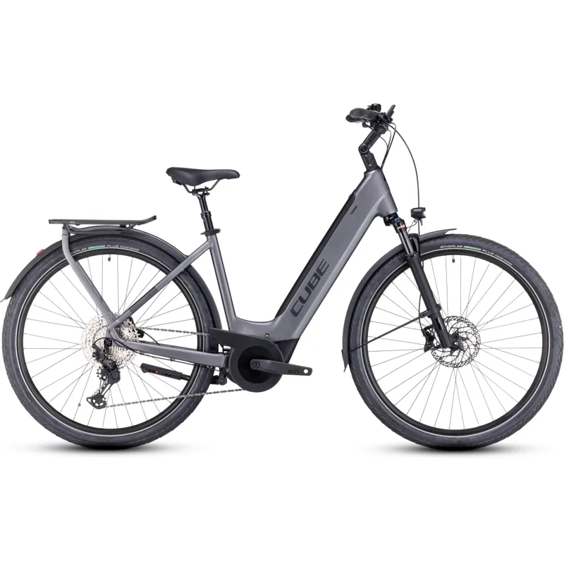 Cube Touring EXC Urban Bike in Grey/Metal-2