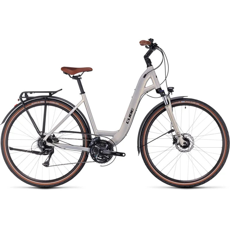 Cube Touring Pro Hybrid Bike in Pearlysilver/Black-2
