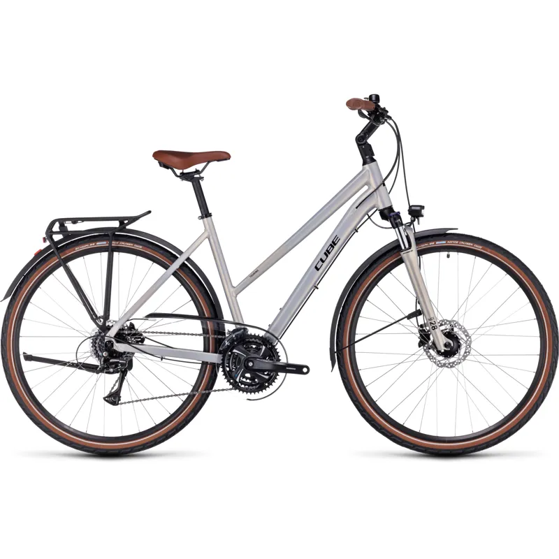Cube Touring Pro Hybrid Bike in Pearlysilver/Black-1