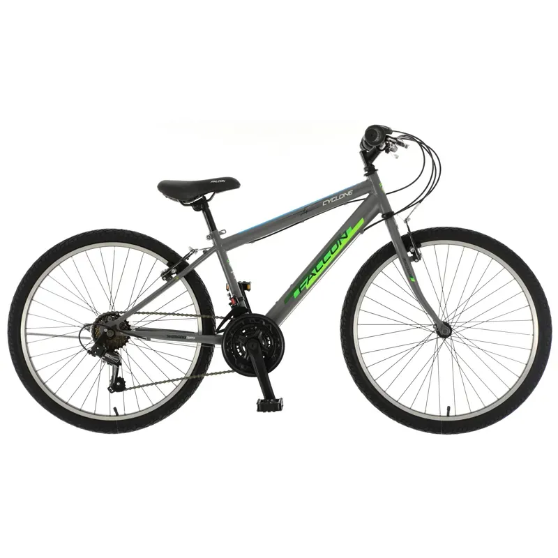 Falcon Cyclone 24in Childrens Bike in Grey/Green