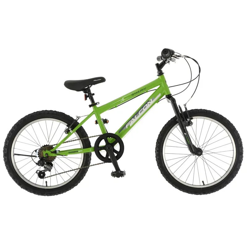 Falcon Samurai 20in Childrens Bike in Green/Black