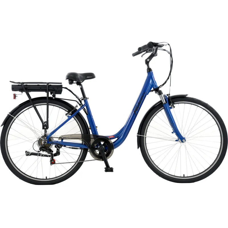 Falcon Glide 700c Electric Hybrid Bike in Blue