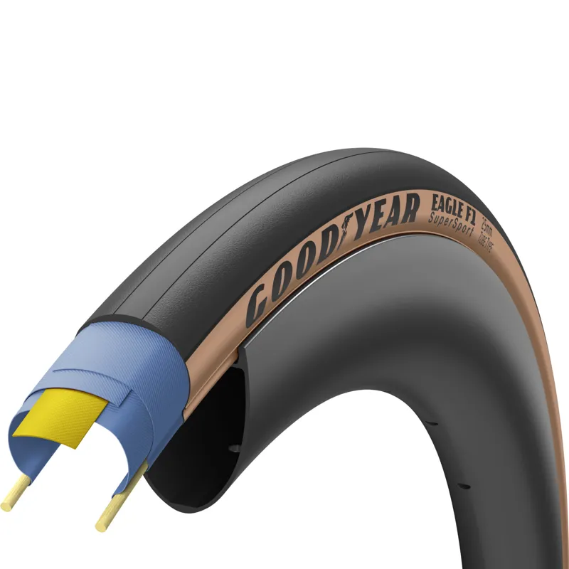 GY - Eagle F1 SuperSport Tube Type / 28-622 Tan Brown 700x28