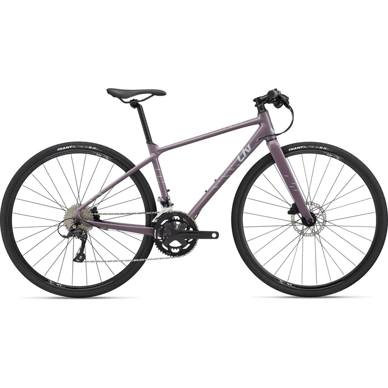 2022 Liv Thrive 2 Womens Hybrid Bike in Purple Ash