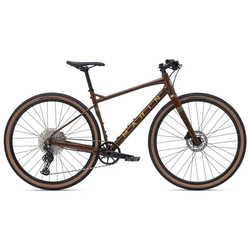 Marin DSX 2 Gravel Bike in Brown/Yellow