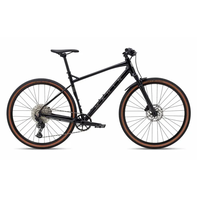 Marin DSX FS Gravel Bike in Gloss Black/Grey