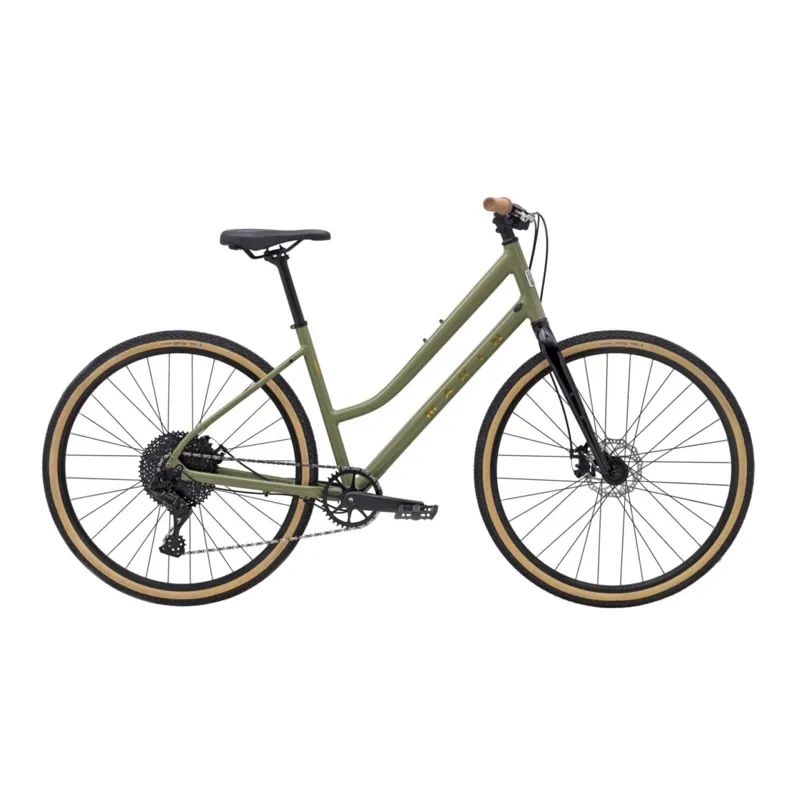 Marin Kentfield 2 ST Womens Hybrid Sports Bike in Gloss Green/Bronze