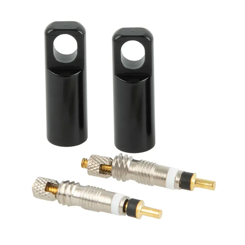 Oxford Tubeless Valve Cores and Alloy Cap Tools in Silver