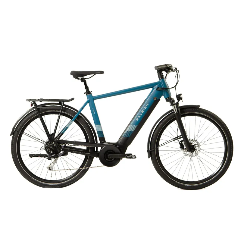 2022 Raleigh Centros Lowstep Derauiller Gear eBike in Ocean Blue