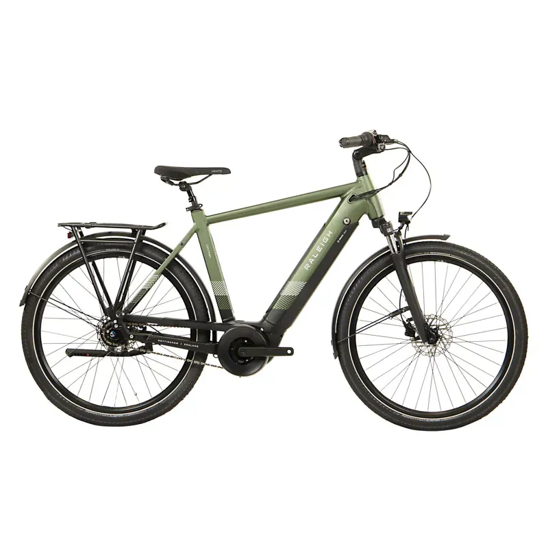 2022 Raleigh Centros Crossbar Hub Gear eBike in Khaki Green