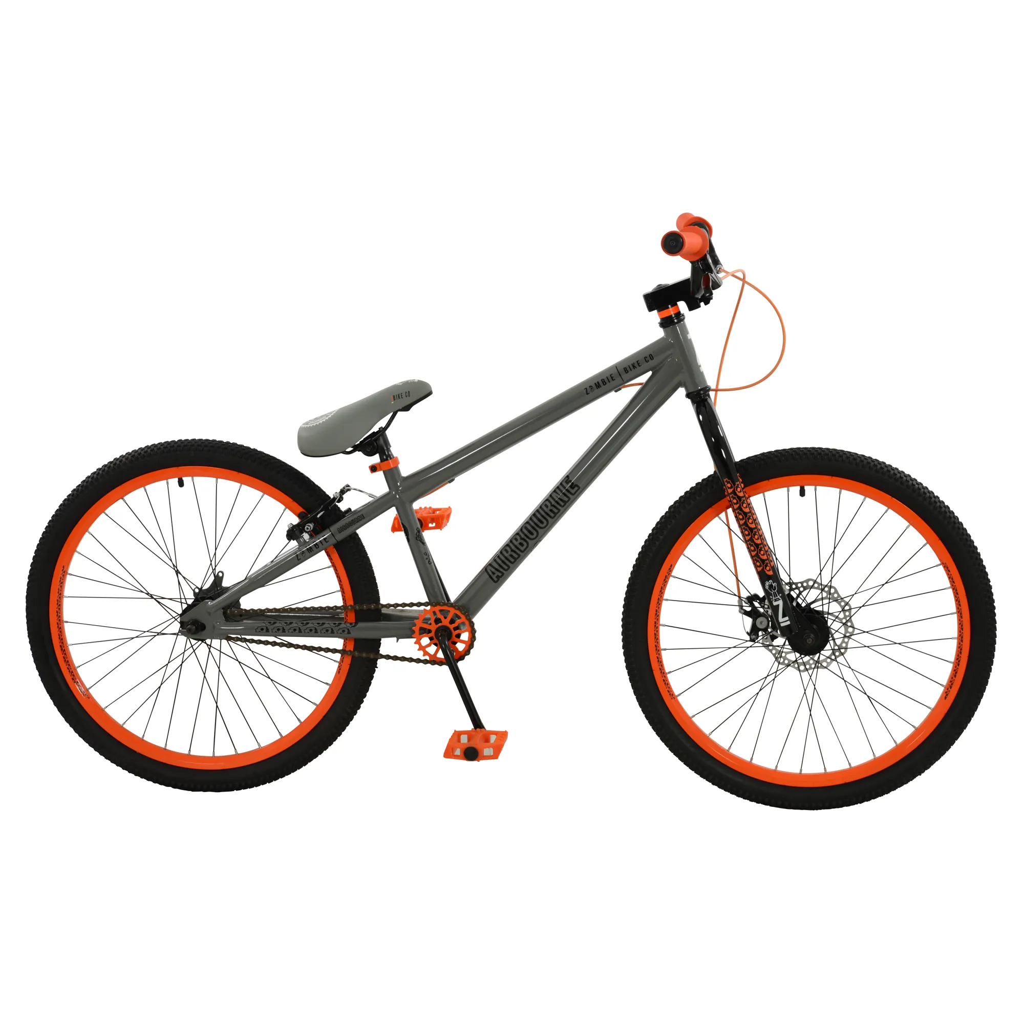 Zombie Airbourne 24in BMX Bike in Grey/Orange