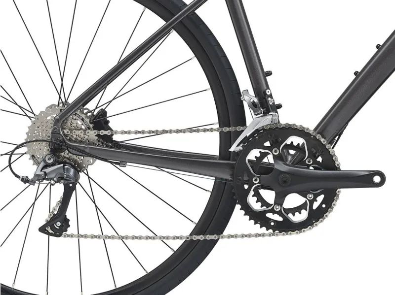 2021 Giant FastRoad SL 3 Disc Flat Bar Road Bike in Black-3