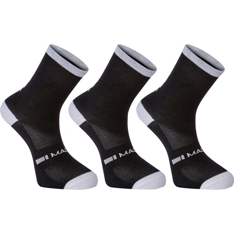 Madison Freewheel Mid 3pack Socks in Black